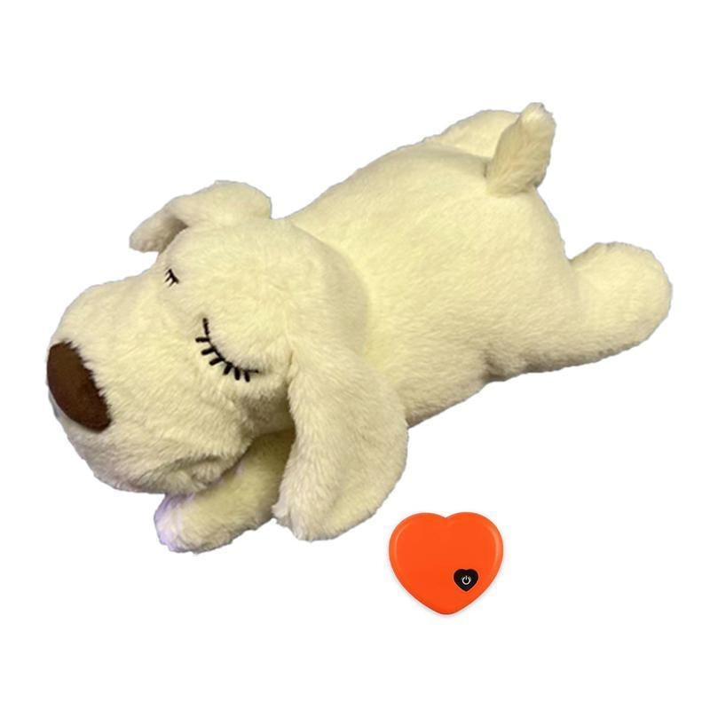 Dog Anxiety Companion Sleep Simulation Heartbeat Plush for Dogs, Calming Plush for Aggressive Chewers, Durable Chew, Cute Dog Plush Toy for Calming, Pet Chew & Interactive Toy, Dog & Cat Accessories