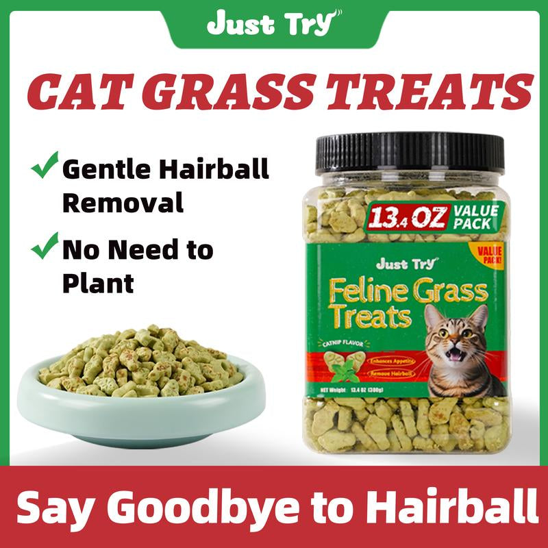 【Live Big Deal 】JUST TRY Cat Grass Treats and Hairball Solution