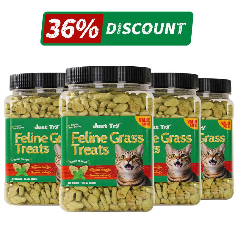 【Live Big Deal 】JUST TRY Cat Grass Treats and Hairball Solution