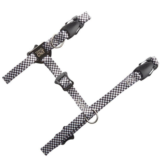 "The Day Tripper" Perfect Adjustable H-Style Cat Harness & Bungee Leash Set