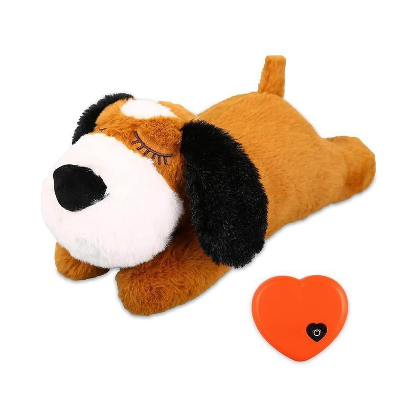 Dog Anxiety Companion Sleep Simulation Heartbeat Plush for Dogs, Calming Plush for Aggressive Chewers, Durable Chew, Cute Dog Plush Toy for Calming, Pet Chew & Interactive Toy, Dog & Cat Accessories