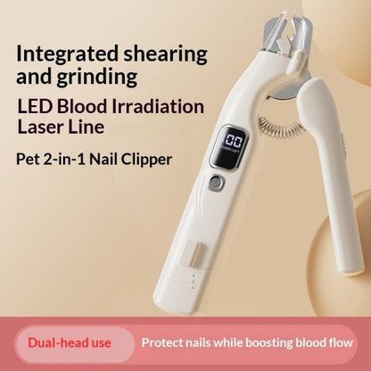 Pet Nail Grinder, Multifunctional Dog Nailtrimmerand Cat Nailtrimmer Kit, Ultra Quietelectric Petnail Grinder, Rechargeable,Suitable Fortrimmingsmall and Large Dogs, with a 4-Hourbattery Life Pet Hair