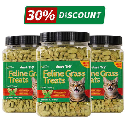 【Live Big Deal 】JUST TRY Cat Grass Treats and Hairball Solution