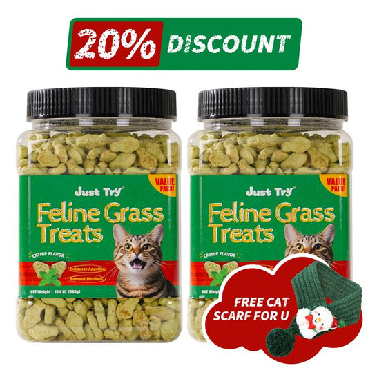 【Live Big Deal 】JUST TRY Cat Grass Treats and Hairball Solution